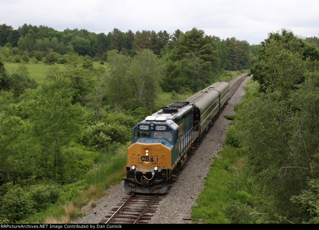 CSXT 9969 Leads the Geometry Train at Rt. 202